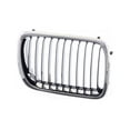 thumbnail image 1 of Tomoka Replacement Parts Front Right Passenger Side Upper Grille Grill Assembly With Chrome Shell Frame With Black Insert Bar Compatible With BMW 1997-1999 3 Series E-36 318 323 328 M3, 1 of 3