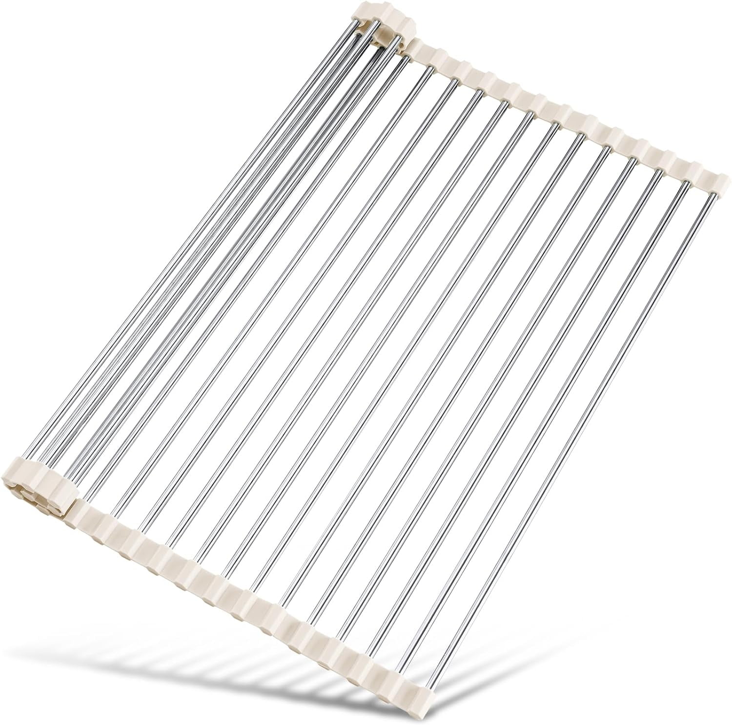 Tomorotec 17.7" x 12.5" Roll Up Dish Drying Rack Over Sink Drying Rack Sink Cover Kitchen Sink