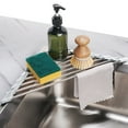 thumbnail image 1 of Tomorotec Aqua Triangle Roll-Up Dish Drying Rack for Sink Corner - Small, Foldable, Stainless Steel, Multipurpose Kitchen Drainer Caddy, Trivet, Rustproof Organizer, Storage Shelf and Space Saver, 1 of 8