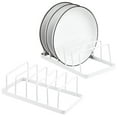 thumbnail image 1 of Tomorotec Dish Plate Storage Drainboard 2-Pack, Alloy Steel Kitchen Pot Lid Holder Dish Plate Drying Rack Drainer Stand Multifunctional Cabinet Organizer, 1 of 9