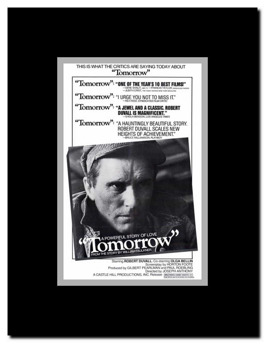 Tomorrow Framed Movie Poster