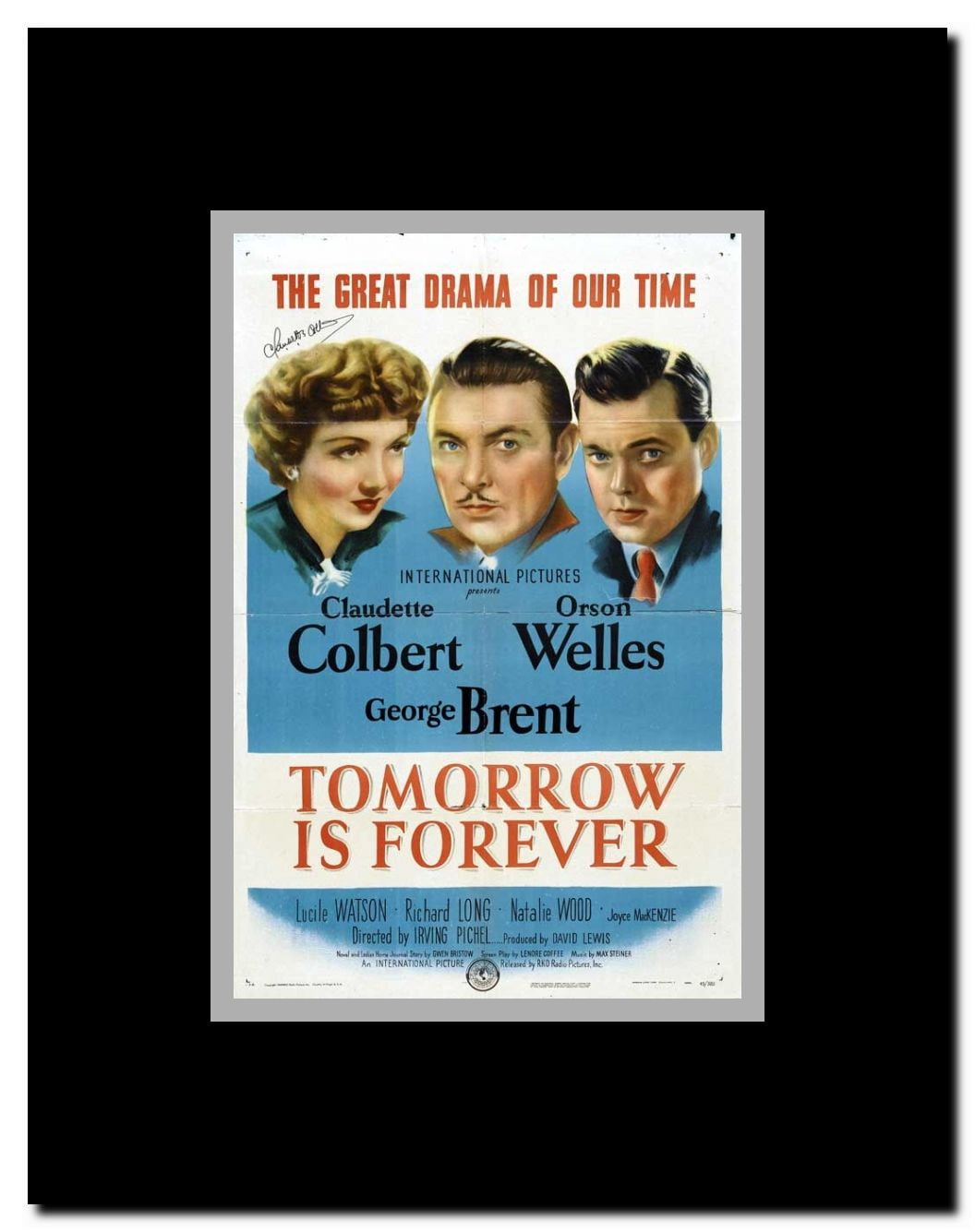 Tomorrow Is Forever Framed Movie Poster
