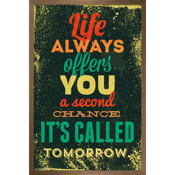 Tomorrow Wall Poster, 22.375" x 34", Framed