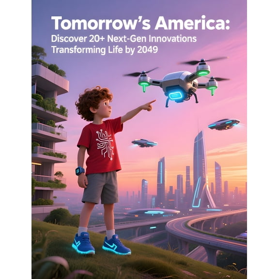 Tomorrow's America: Discover 20+ Next-Gen Innovations Transforming Life by 2049: Explore Future Inventions, Science Fict, (Paperback)