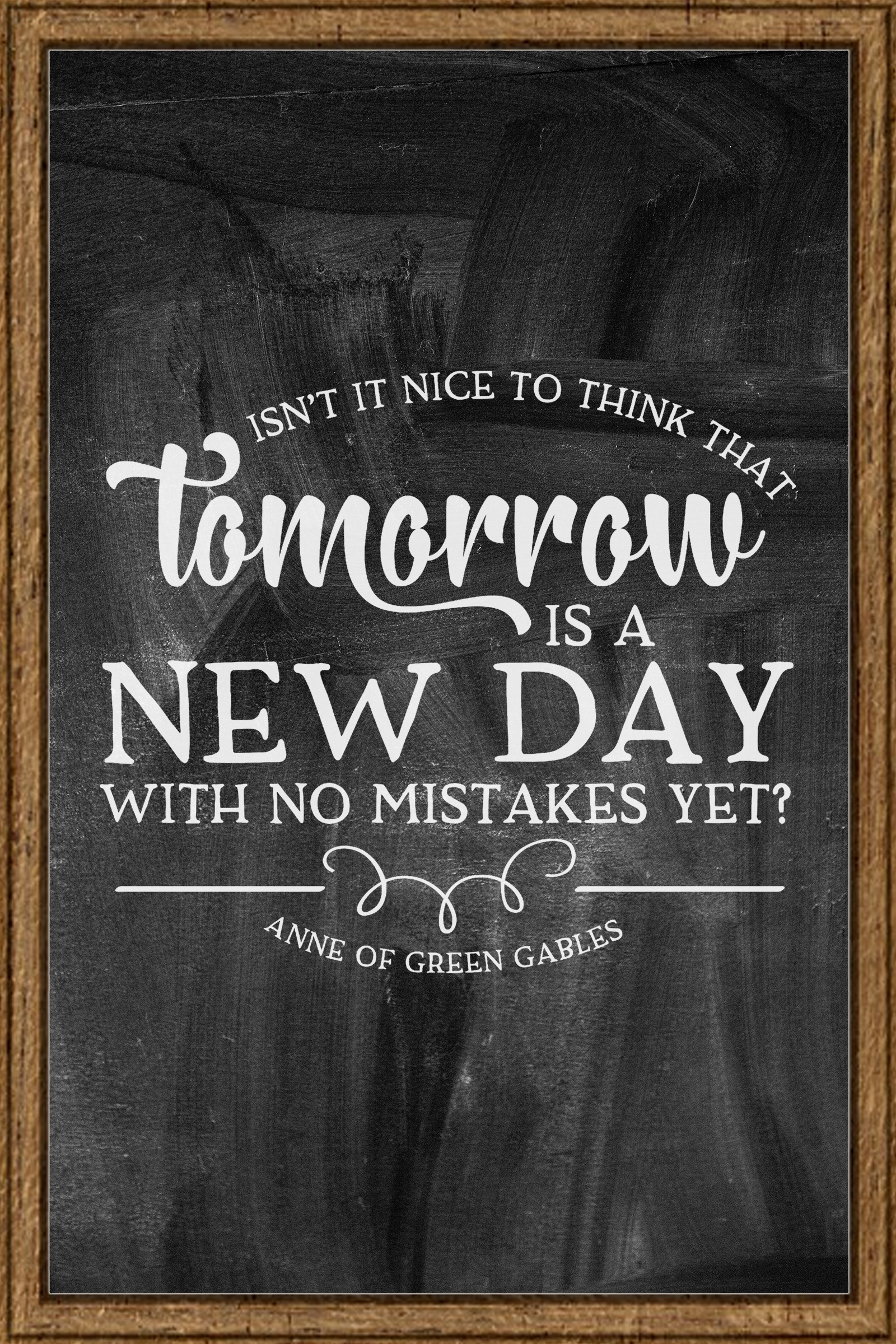 G2TUP Make-up-Tasche Mit Anne-Zitat – ‚Tomorrow Is A New Day‘ – Wasserdicht, 23x17 Cm – Geschenk Für Buchliebhaber & Anne-Fans