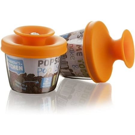 Tomorrow's Kitchen Popsome Toddler Pop Shake & Snack Container, Orange