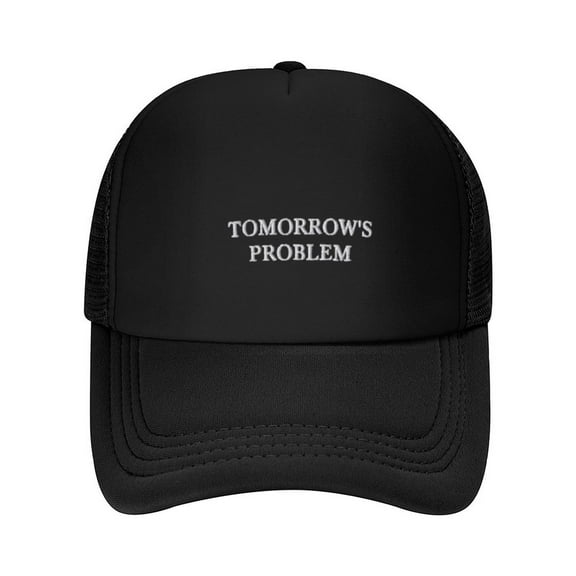 Tomorrow’s Problem Print Summer Mesh Baseball Cap for Men,Made In USA,Adjustable Breathable Caps Women Men's Hat Casual Trucker Hat
