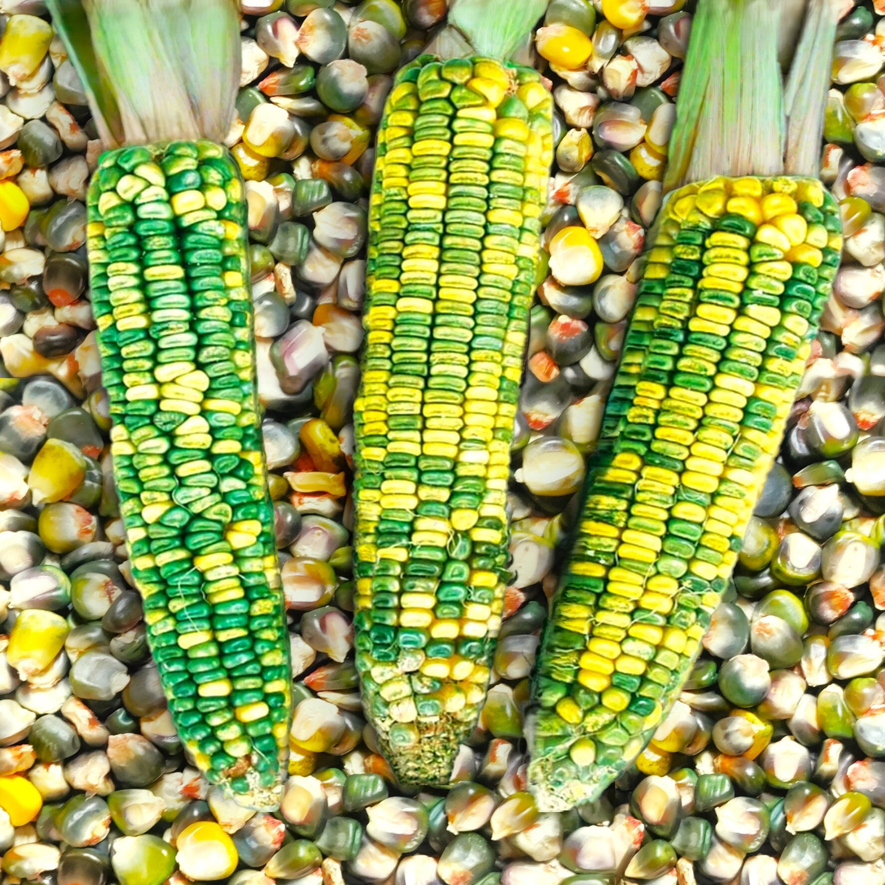 TomorrowSeeds Green and Gold Dent Corn Seeds 30+ Count Packet