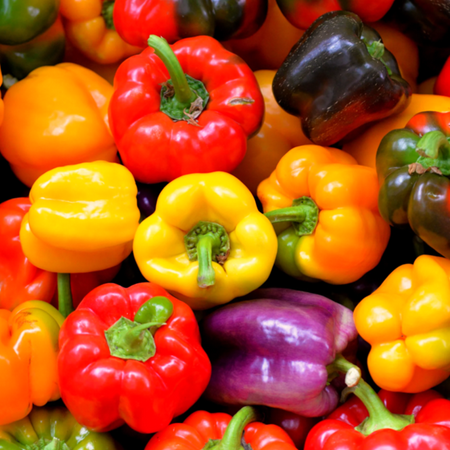 TomorrowSeeds - Rainbow Mix Bell Pepper Seeds - 300+ Count - For 2026 Planting Heirloom Red, Green,