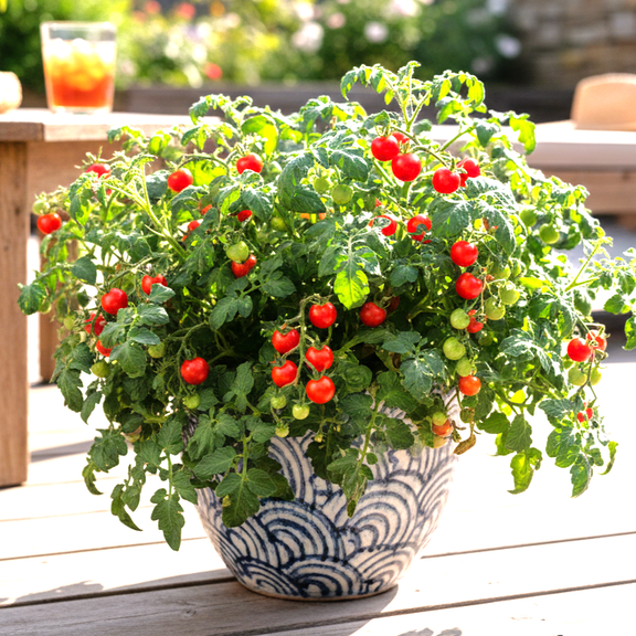 TomorrowSeeds - Red Robin Tomato (Micro Dwarf) Seeds - 100+ Count - For 2026 Planting