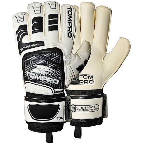 Tompro Extreme Grip Roll Finger Goalkeeper Goalie Gloves Giga Grip Adults