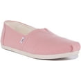 thumbnail image 1 of Toms Alpargata Linen Crepe Women's Linen Slip On Trainers In Pink Size 9, 1 of 6