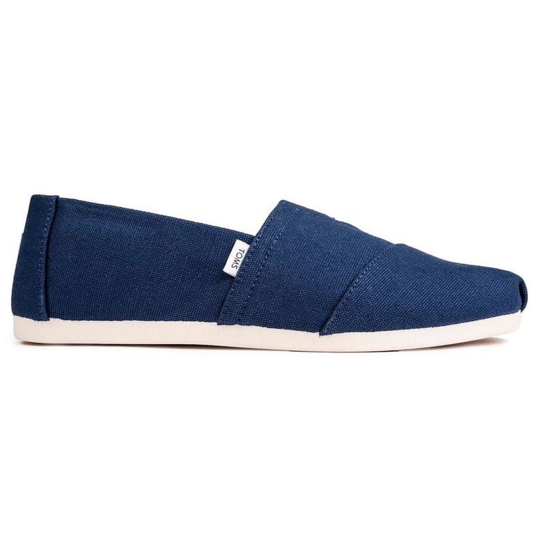TOMS Men\'s Classic Alpargata Navy Canvas Slip-Ons Size 12 Toms Alpargata Men main image 3