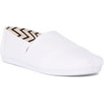 thumbnail image 1 of Toms Alpargata Men's Recycled Cotton Canvas Slip On Trainers In White Size 11, 1 of 6