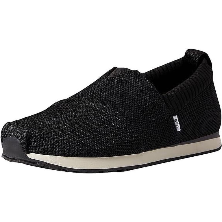 Toms Alpargata Resident Black Shearling Slip On Low Top 