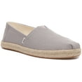 thumbnail image 1 of Toms Alpargata Rope Women's Vegan Cotton Slip On Espadrilles In Grey Size 5.5, 1 of 6