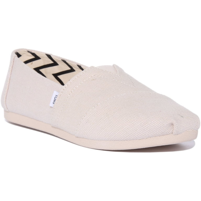 Toms Alpargata Women s Heritage Canvas Slip On Trainers In Natural