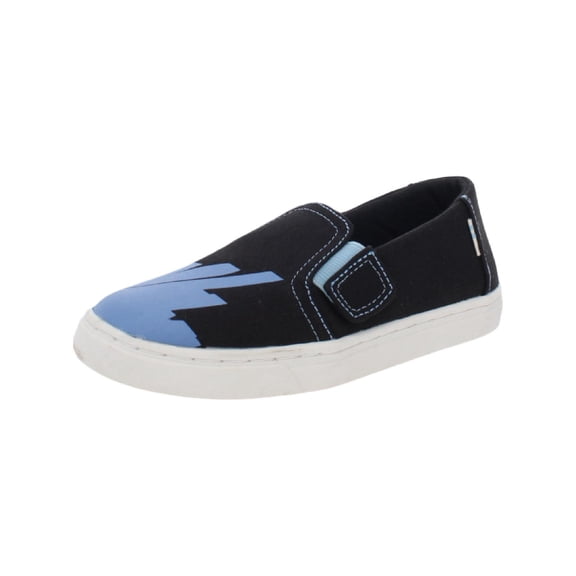 Toms Boys Luca Canvas Casual Loafers Black 10 Medium (D) Toddler