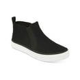 thumbnail image 1 of Toms Bryce Black Leather Suede Pull On Rounded Toe Low Top Fashion Sneakers (Black, 11), 1 of 3