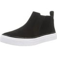thumbnail image 1 of Toms Bryce Black Leather Suede Pull On Rounded Toe Low Top Fashion Sneakers (Black, 7), 1 of 6