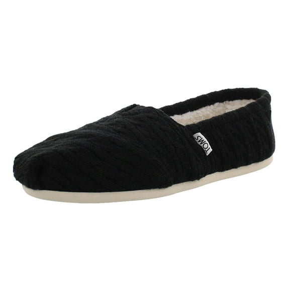 Toms Classic Black Cable Knit 10008923-BLK Women, Color: Black