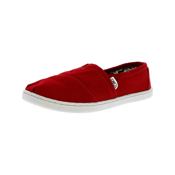 Toms Classic Canvas Red Ankle-High Flat Shoe - 3M