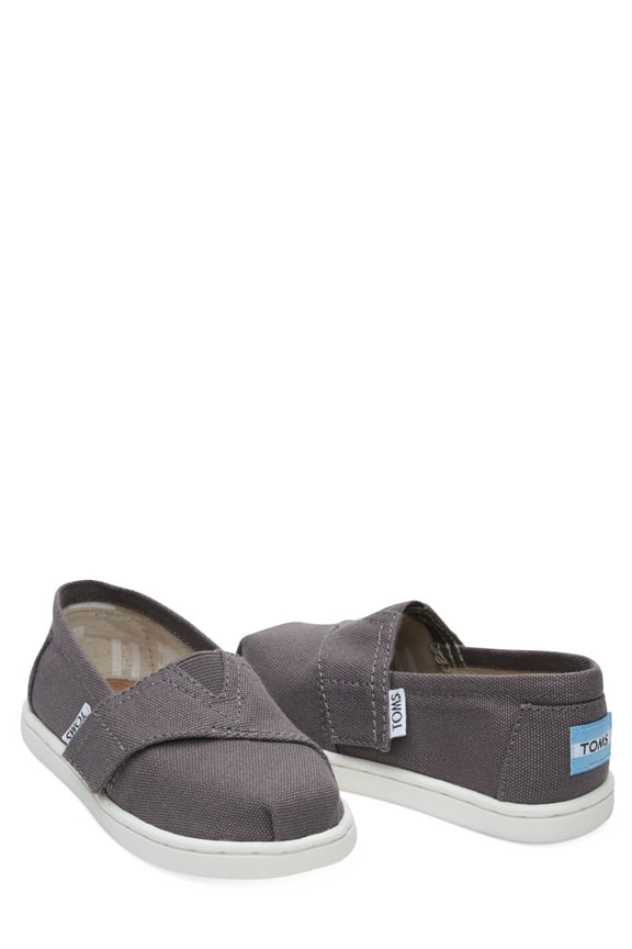 Classic Canvas Slip On Baby Boys Shoes Size 11, Color: Ash/White