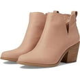 thumbnail image 1 of Toms Everly Buck Brown Pull On Stacked Block Heel Almond Toe Fashion Ankle Boots (Buck Brown, 6), 1 of 5