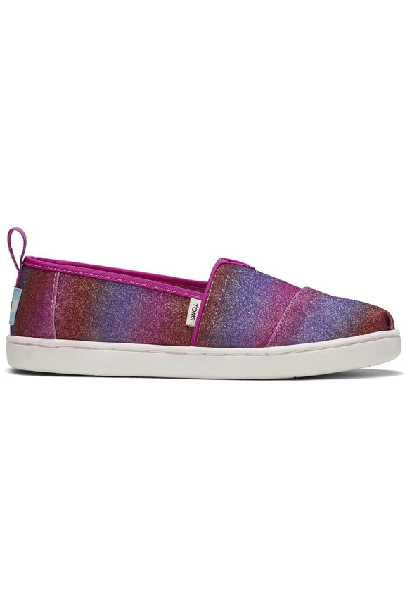 Girls Alpargata Slip On Glitter Loafers