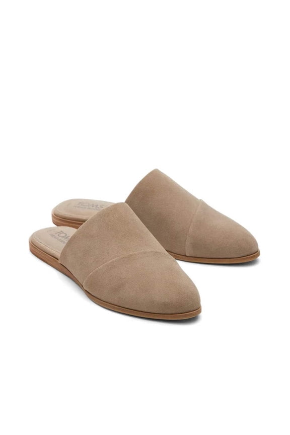 Toms Jade 10020824 Flats Women's US 8.5 Dune Sued Comfort Wedge Slip-On RHS3596