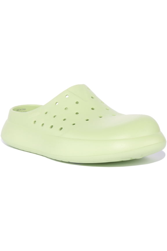 Mallow Molded Unisex Water Resistant Eco EVA Slip On Mule Sandal In Mint Size M3/W5