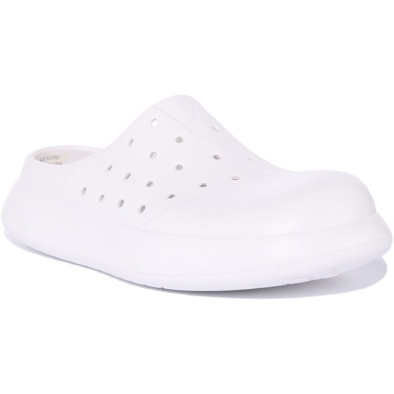 Toms Mallow Molded Unisex Water Resistant Eco EVA Slip On Mule Sandal In White Size M8/W10
