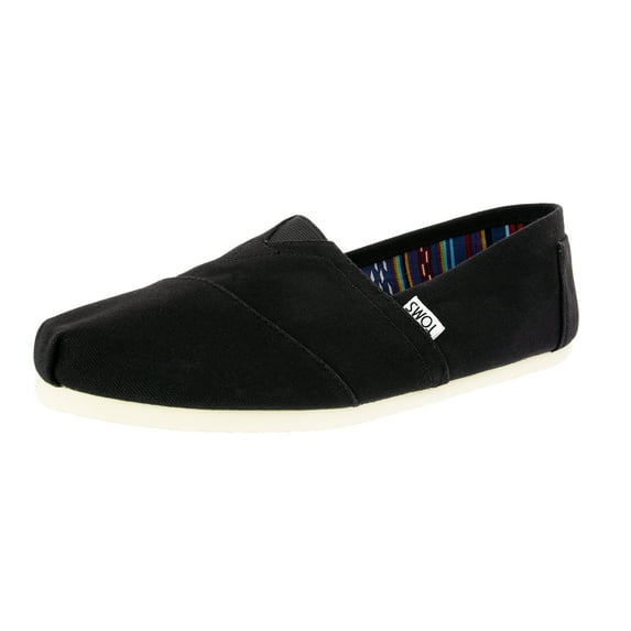 Toms Men's Alpargata Canvas Black Ankle-High Flat Shoe - 12 M