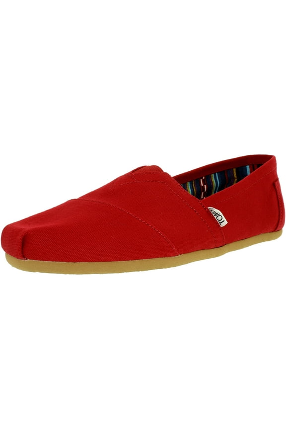 Men's Alpargata Canvas Red Ankle-High Flat Shoe