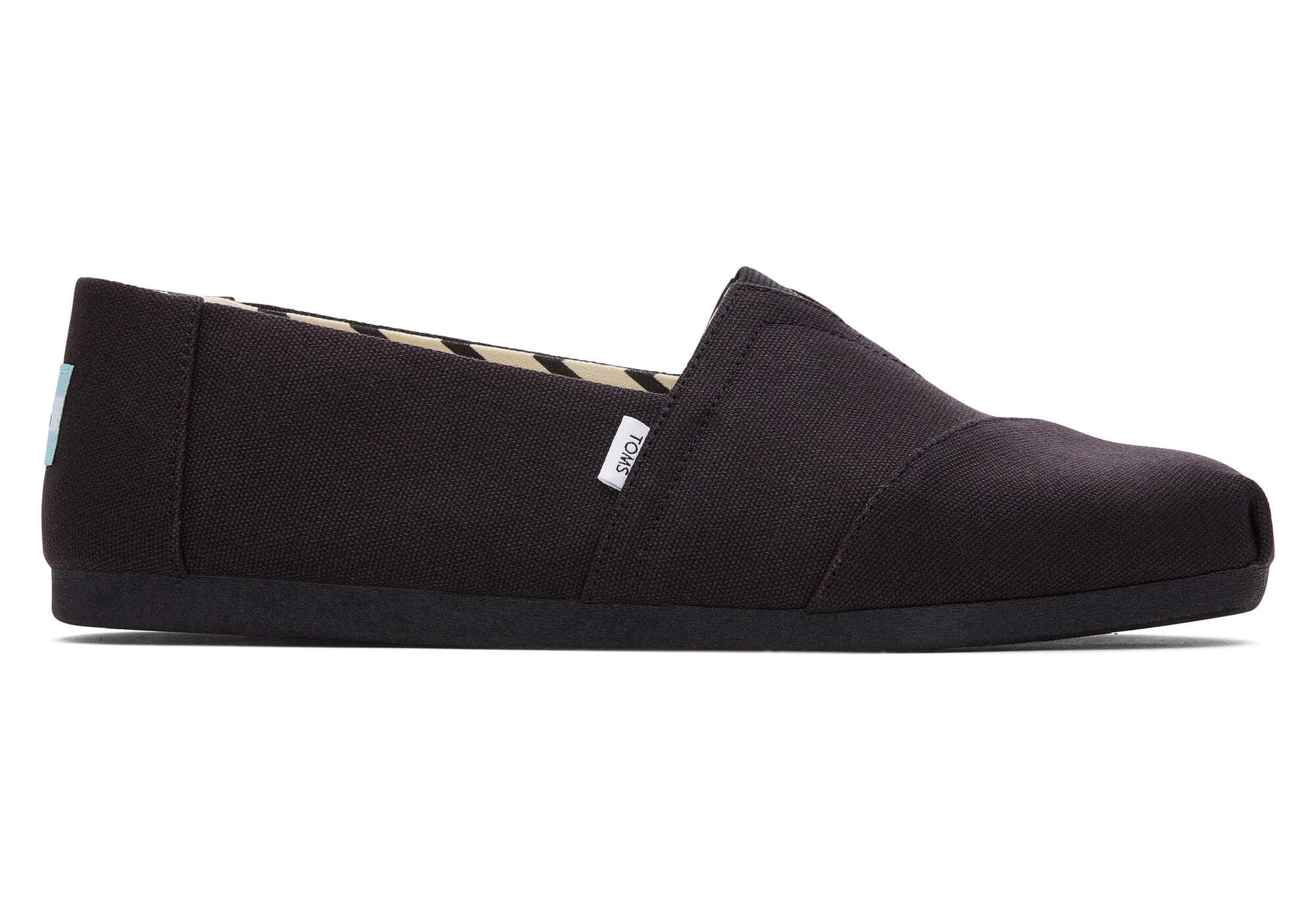 Toms Shoe Black Toms Size Womens TOMS Classic Black Canvas Slip On