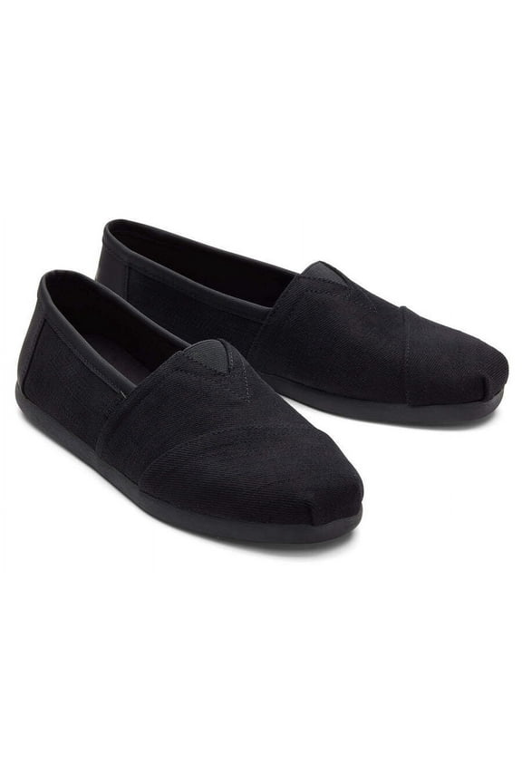 Mens Alpargata Black/Black Heavy Twill - Black