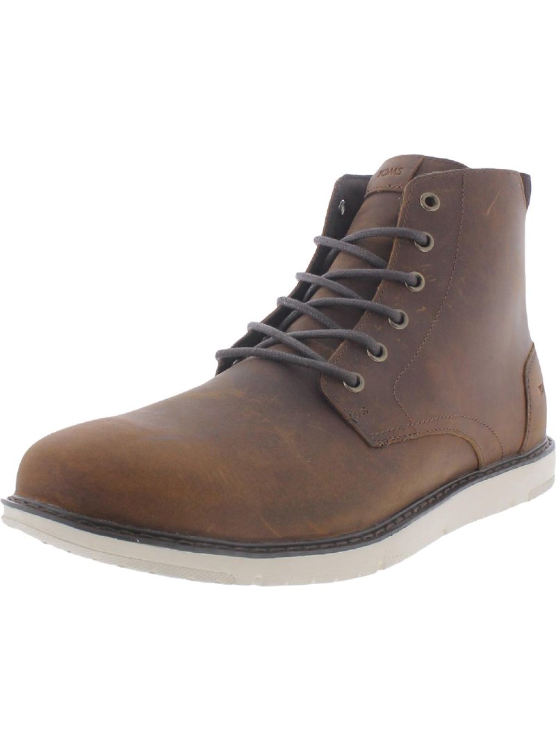 TOMS Men\'s Brown Lace-Up Boots Toms Hillside Brown Leather Lace Up Waterproof Lightweight  main image 3