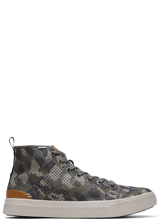 Mens Travel Lite High Top Sneakers Dusty Olive Flecktarn Camo Green 9M