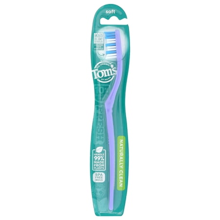 Toms Of Maine Naturally Clean Toothbrush, Soft - 1 Ea