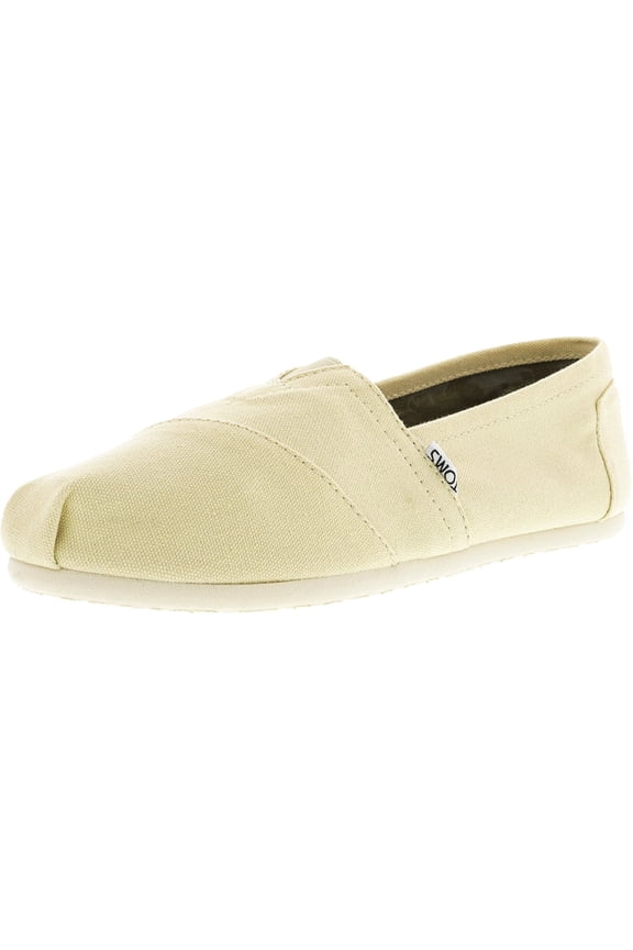 Women's Classic Canvas Light Beige Ankle-High Flat Shoe - 10M