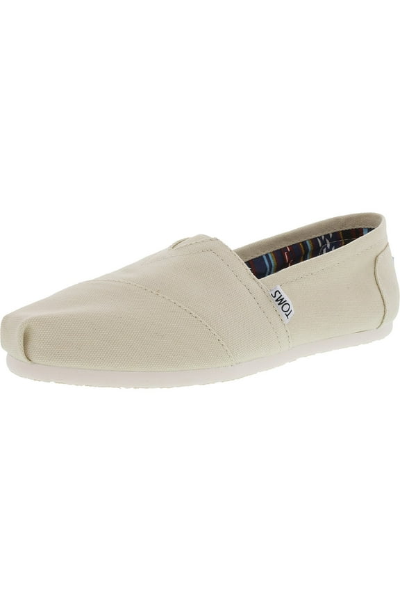 Women's Classic Canvas Natural Ankle-High Slip-On Shoes - 6M