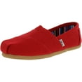 thumbnail image 1 of Toms Women's Classic Canvas Red Ankle-High Slip-On Shoes - 9.5M, 1 of 3