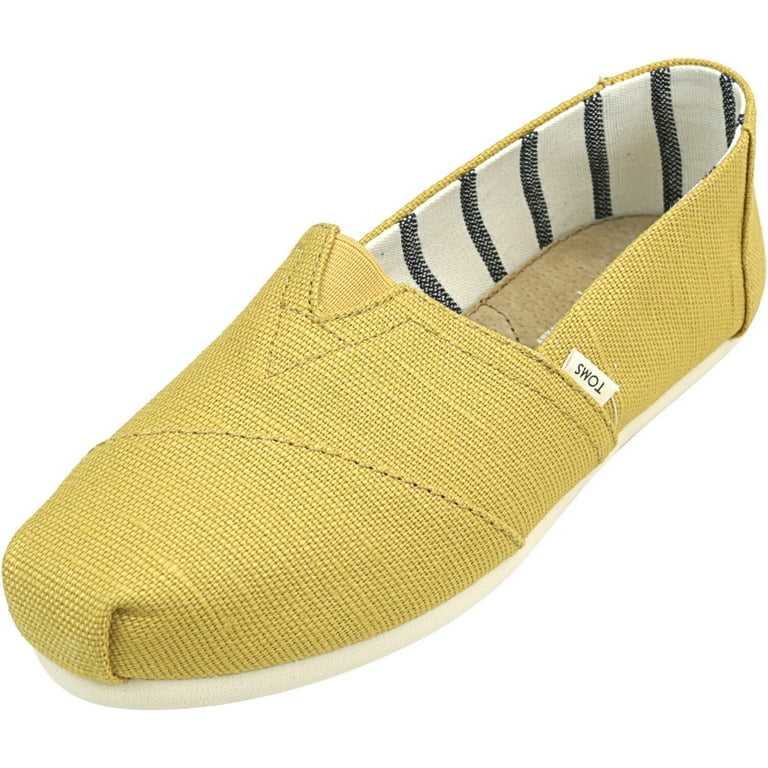Toms Women s Classic Heritage Canvas Bright Gold Ankle High Slip On Shoes 9.5M Walmart