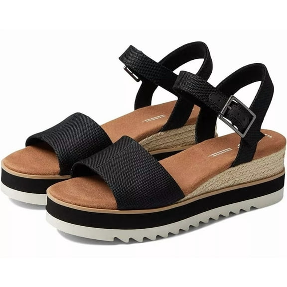 Toms Women's Shoes Diana Platform Wedge Sandals 10017856