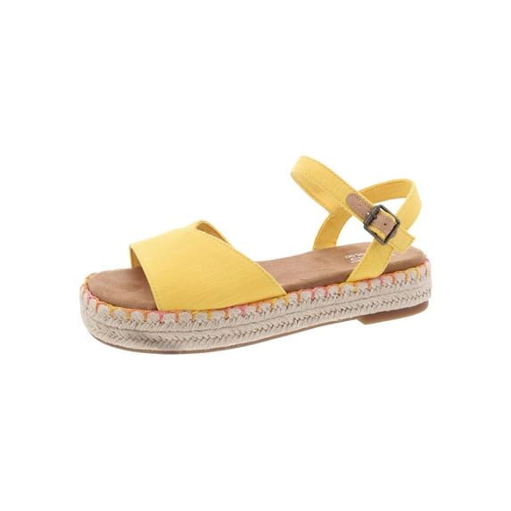 Toms Womens ABBY Slip On Open Toe Espadrilles