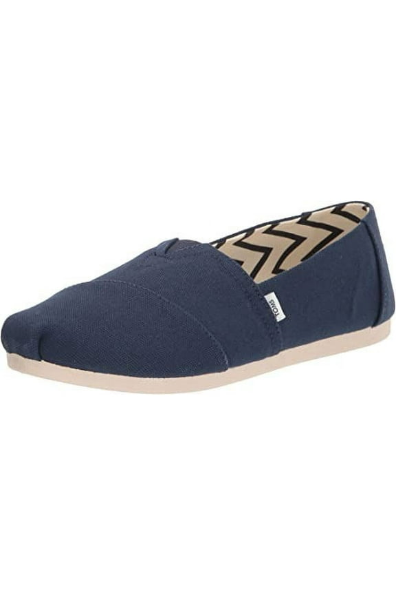 Womens Alpargata Recycled Cotton Canvas - Navy