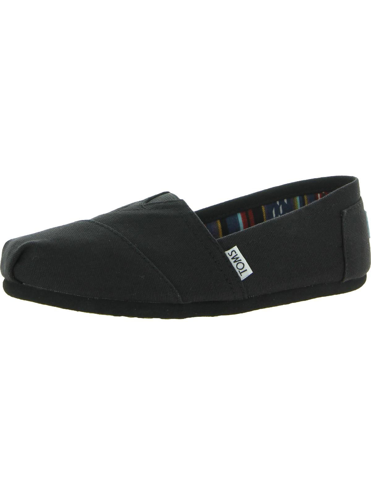 Toms Women's Classic Canvas Black Ankle-High Flat Shoe - 6M Toms Women's Classic Canvas Black Ankle-High Flat Shoe - 6M