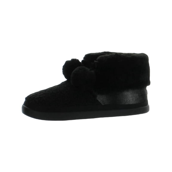 Toms Womens Celeste Faux Fur Bow Ankle Boots