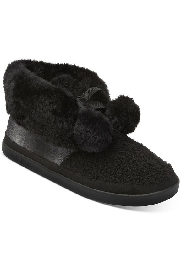 Womens Celeste Faux Fur Bow Ankle Boots