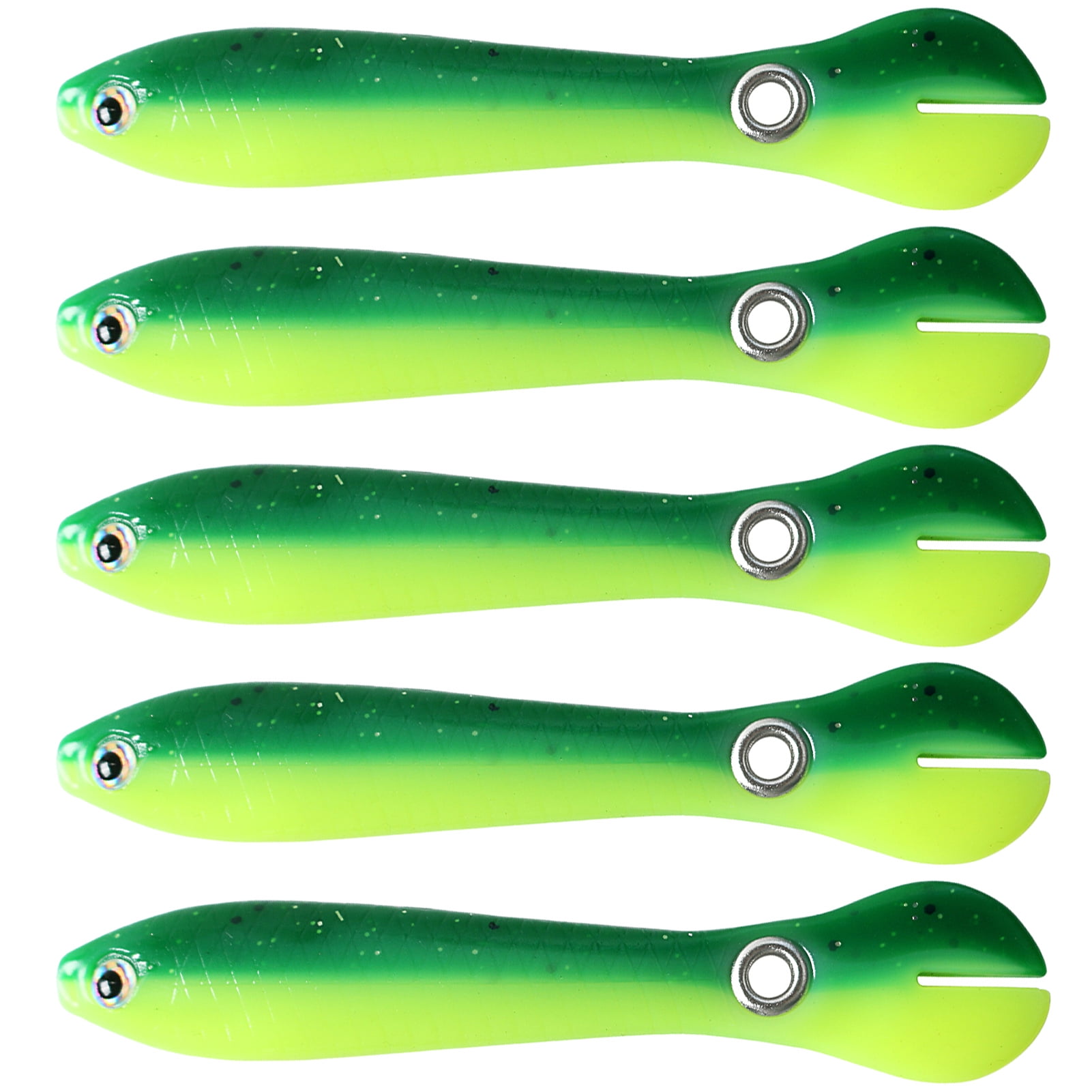 Tomshine 5pcs Loach Lures Fishing Soft Baits Swimming Lures Swimbaits